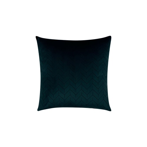 Square Pillow, 100% Polyester Fill, Gen Velvet, Zipper, 16x16, Teal